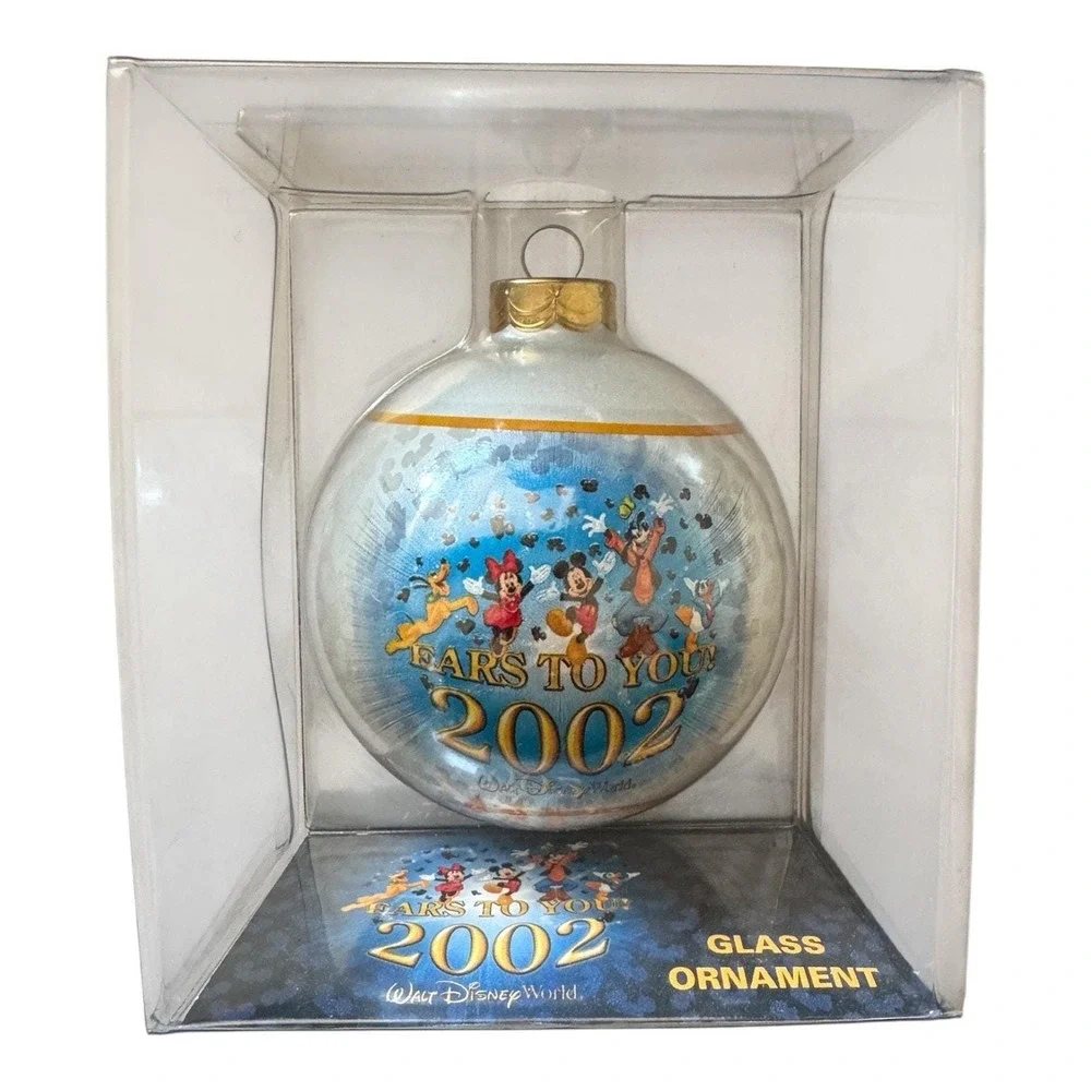 Walt Disney World Ears to You 2002 Glass Ornament‎